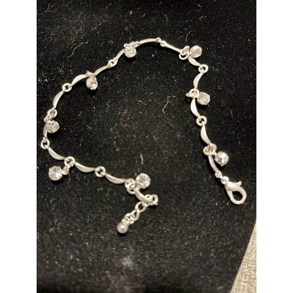 Silver Tone Anklet 10